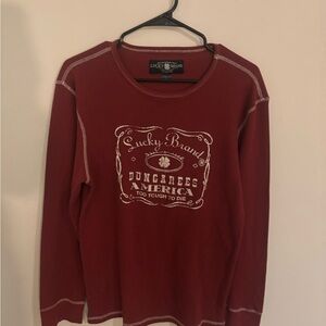 Lucky Brand Men's Red Sweater
